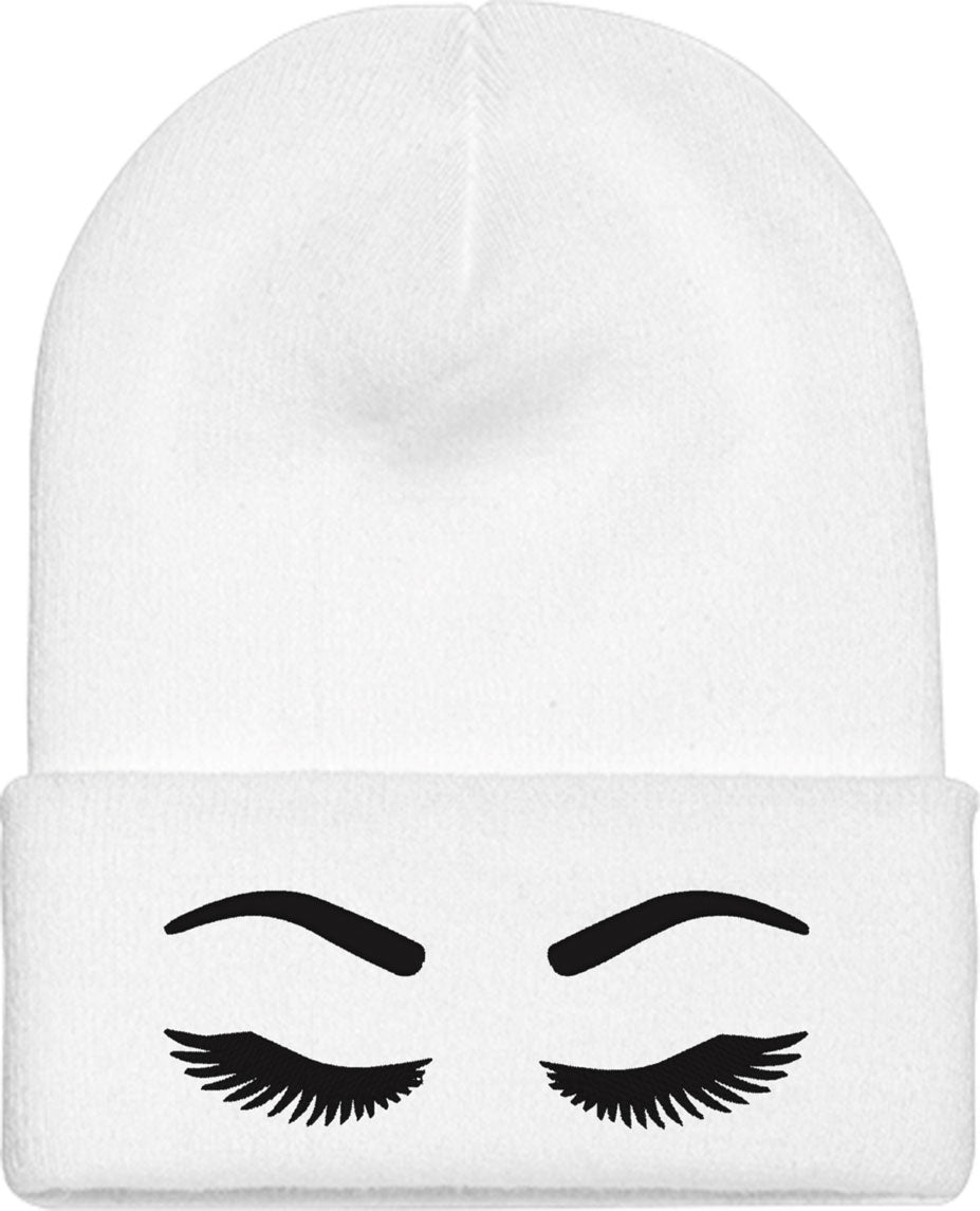 Eyelashes Knit Beanie