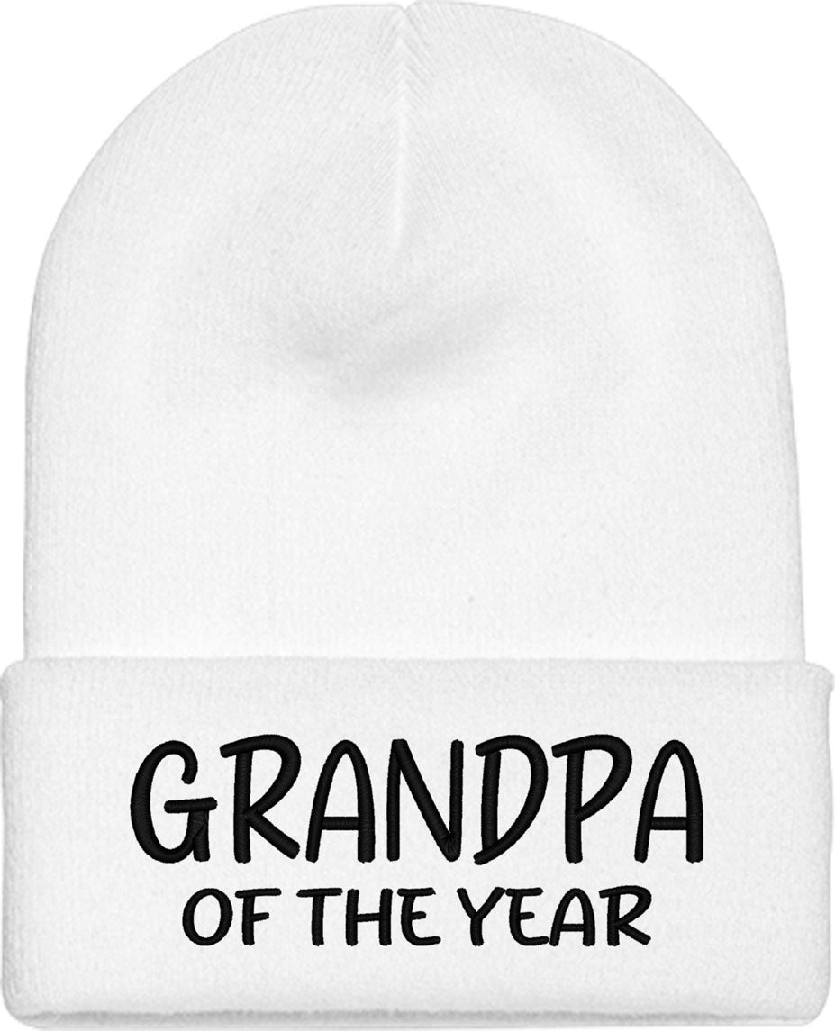 Grandpa Of The Year Father's Day Knit Beanie