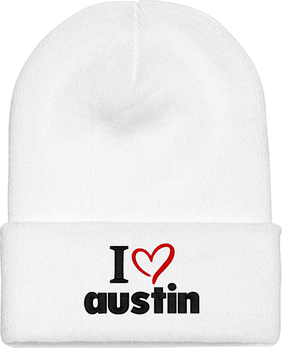 I Love Austin Knit Beanie