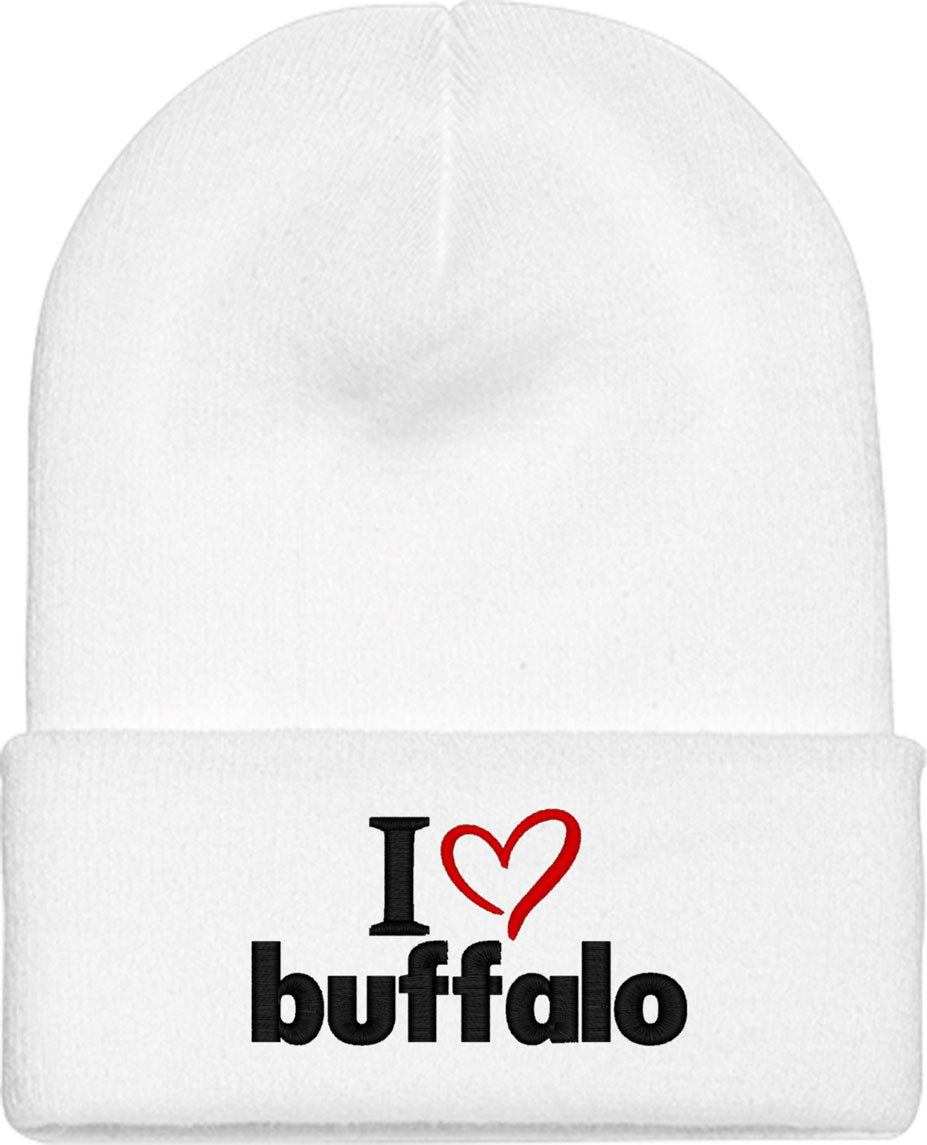 I Love Buffalo Knit Beanie