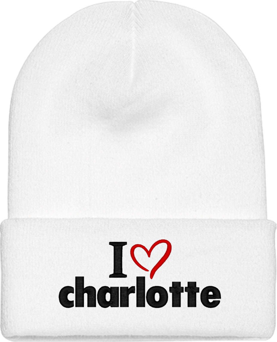 I Love Charlotte Knit Beanie