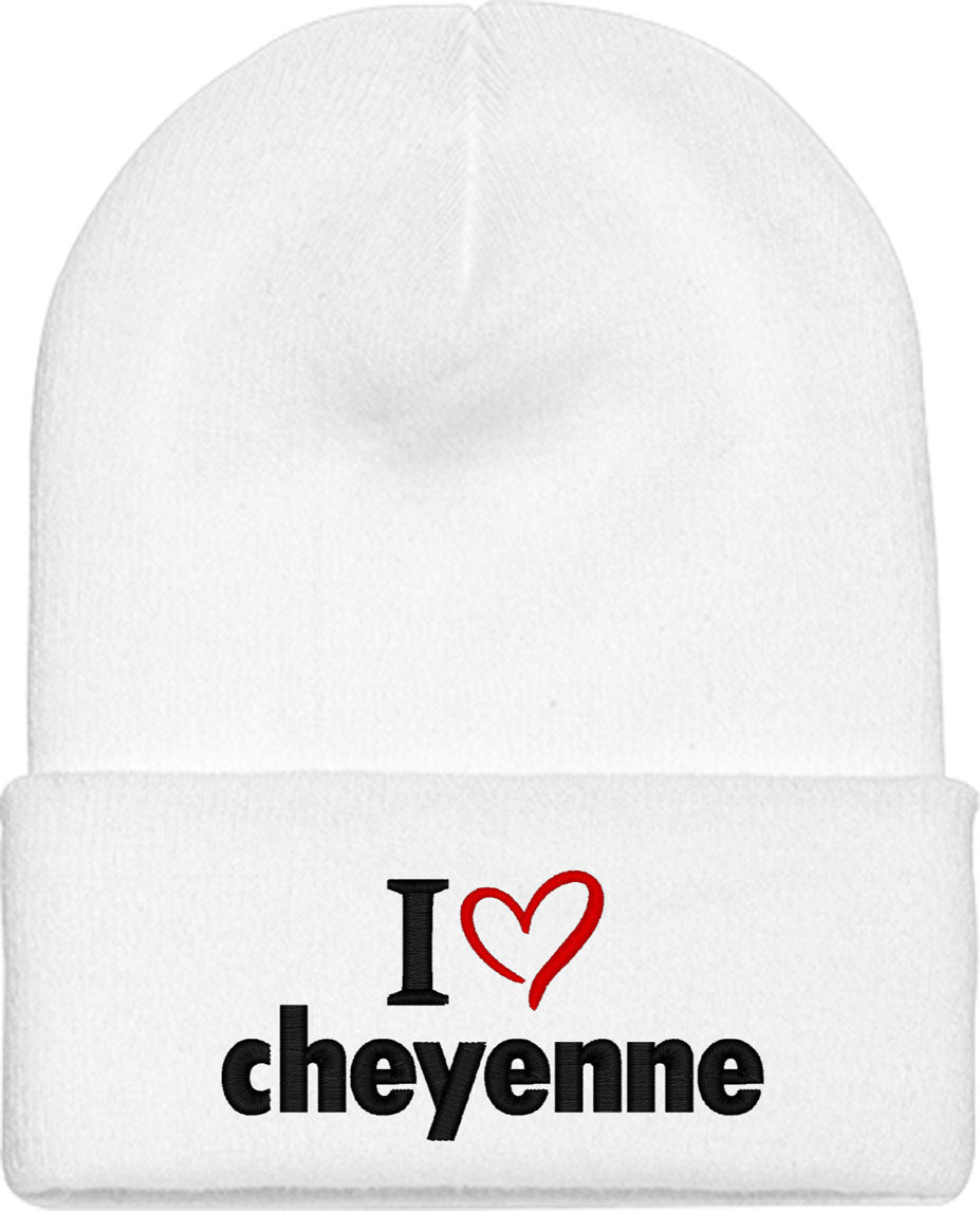 I Love Cheyenne Knit Beanie