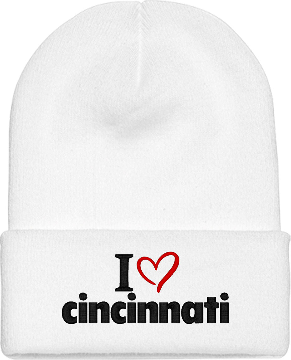 I Love Cincinnati Knit Beanie