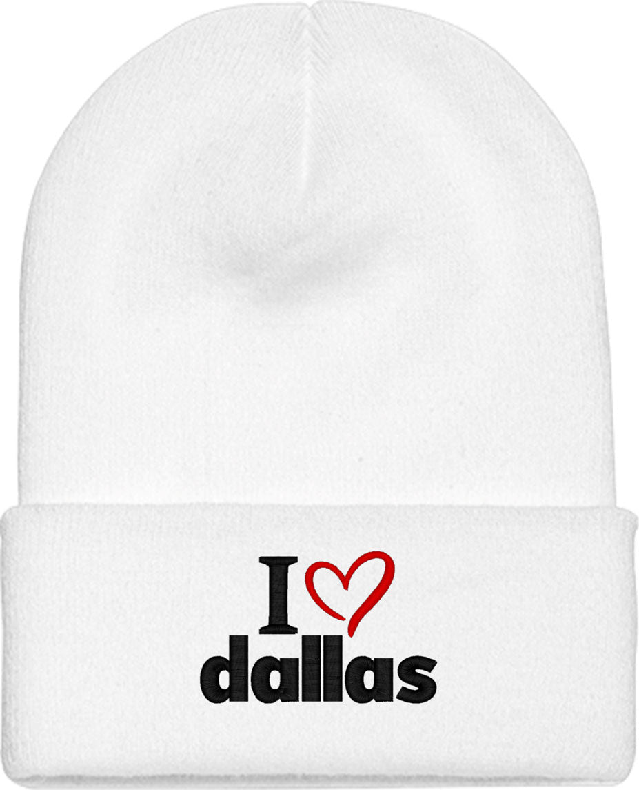 I Love Dallas Knit Beanie