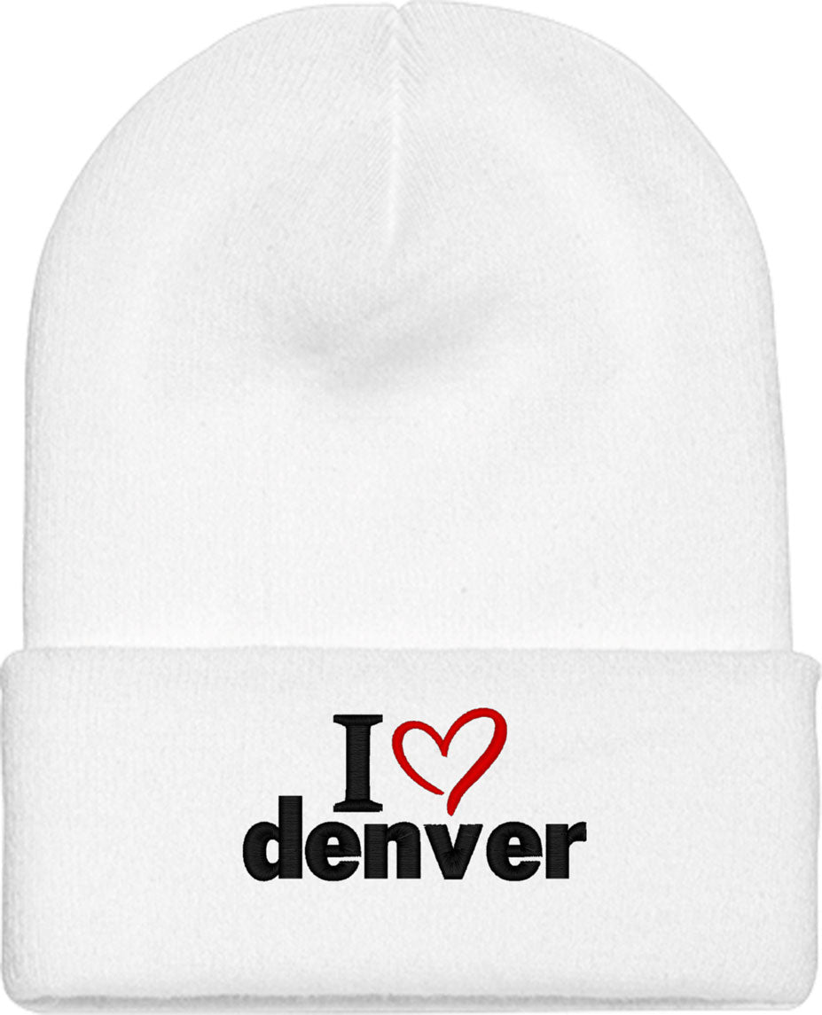 I Love Denver Knit Beanie