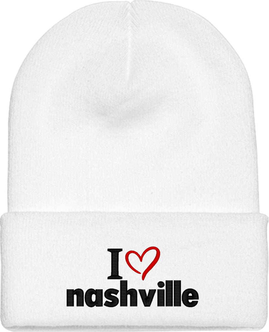 I Love Nashville Knit Beanie