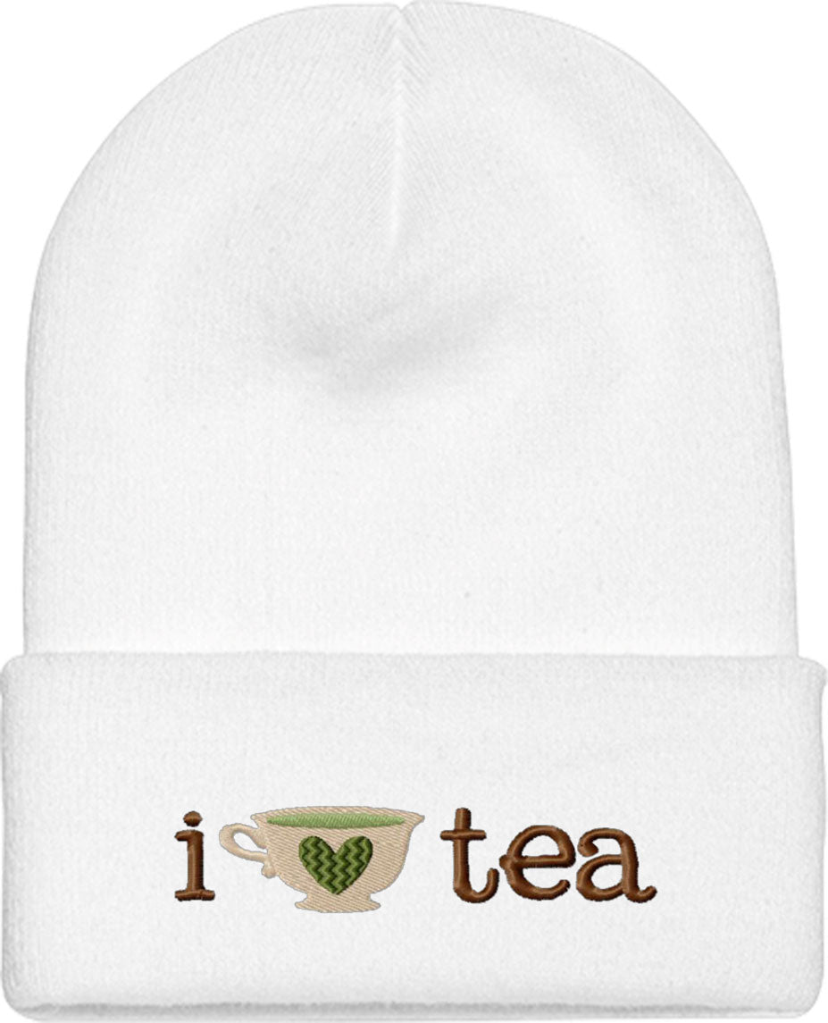 I Love Tea Knit Beanie