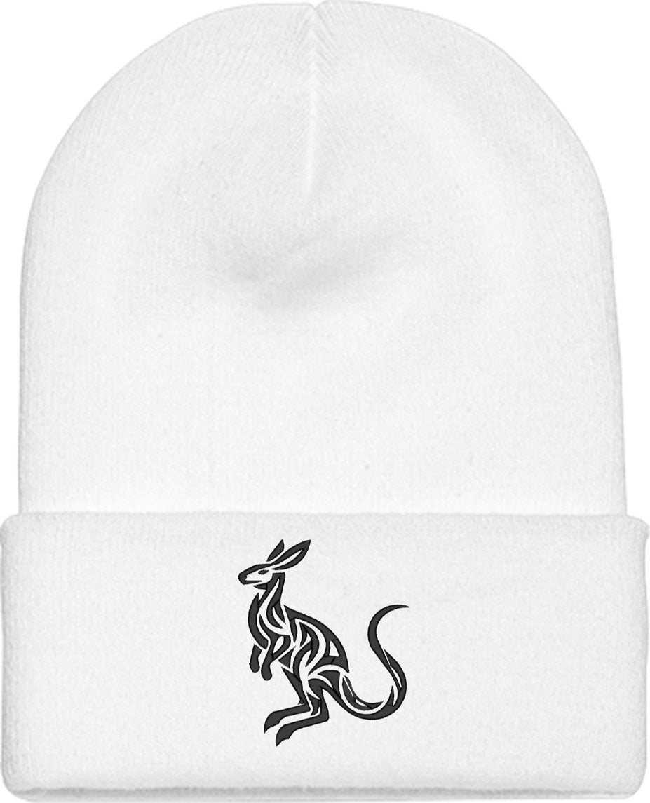 Kangaroo Silhouette Knit Beanie