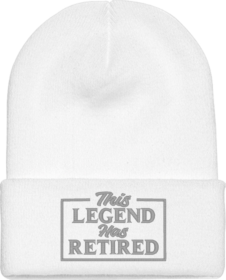 This Legend Has Retired Knit Beanie