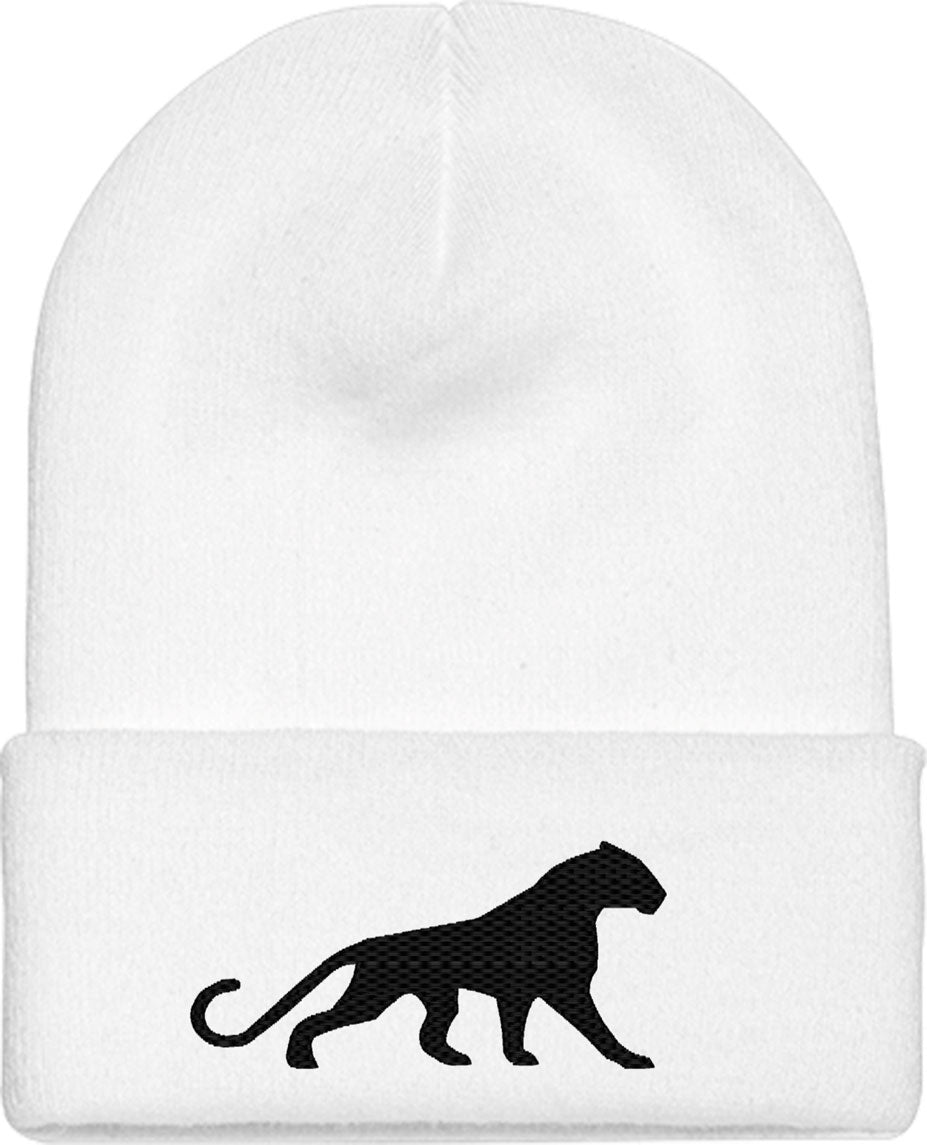 Leopard Silhouette Knit Beanie