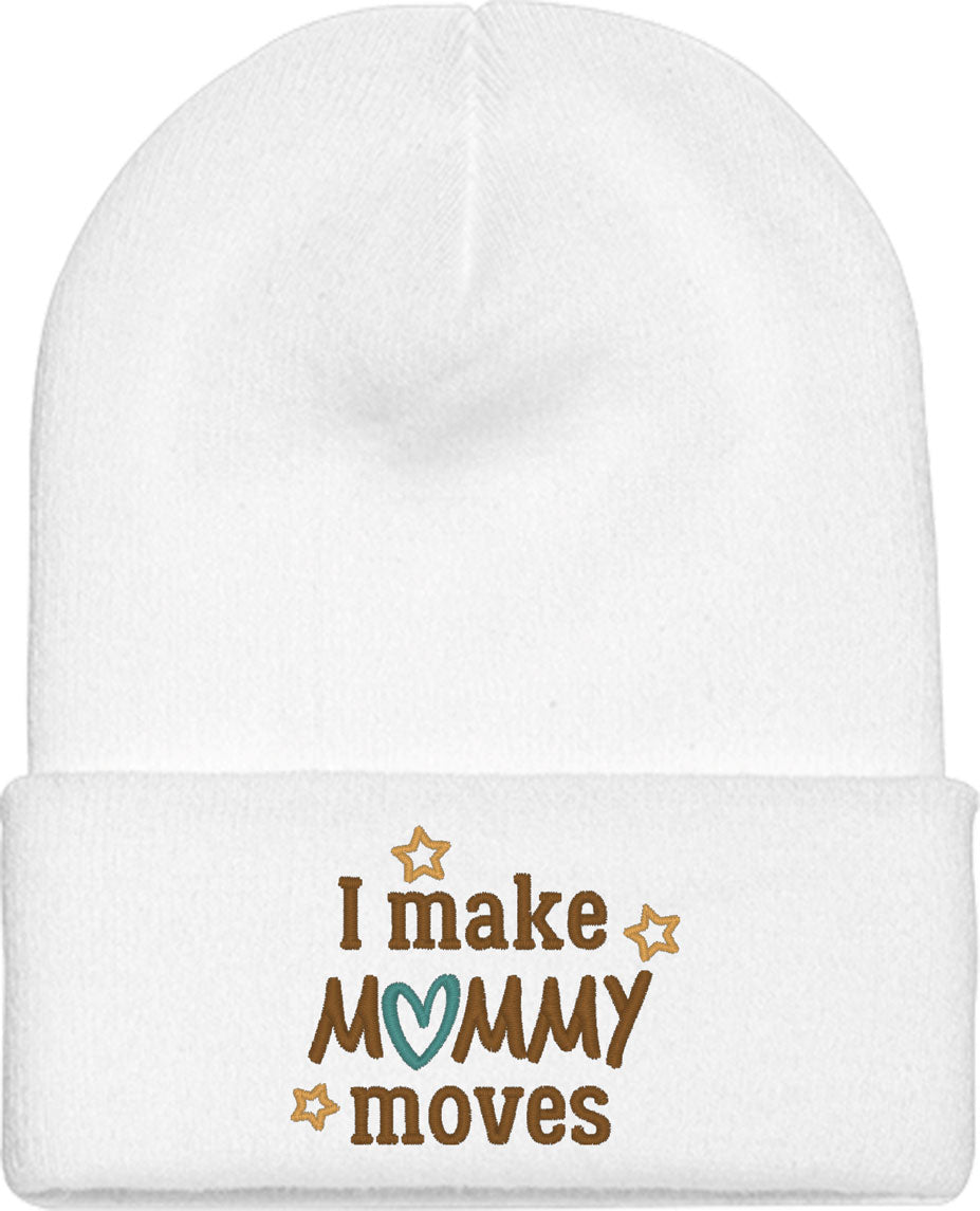 I Make Mommy Moves Mother's Day Knit Beanie