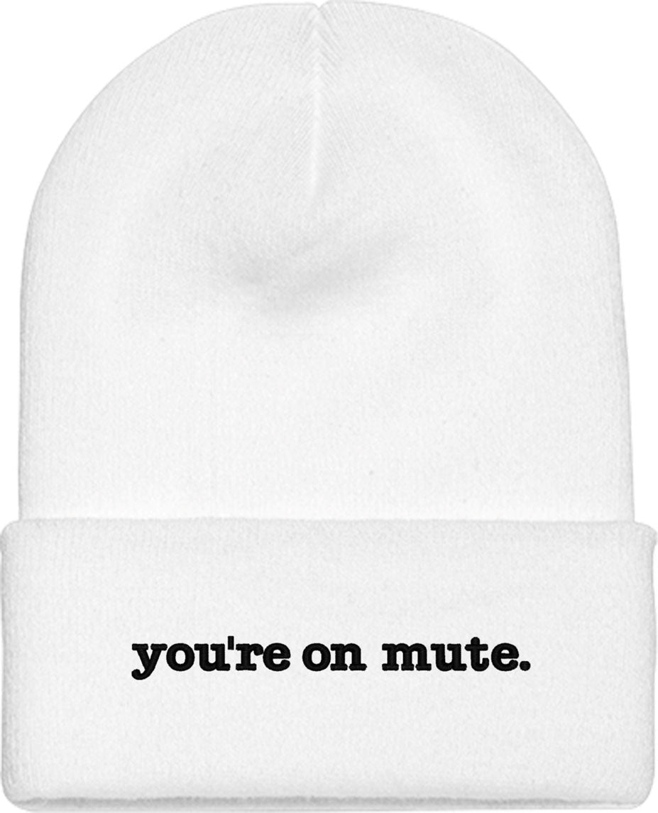 You're On Mute Knit Beanie