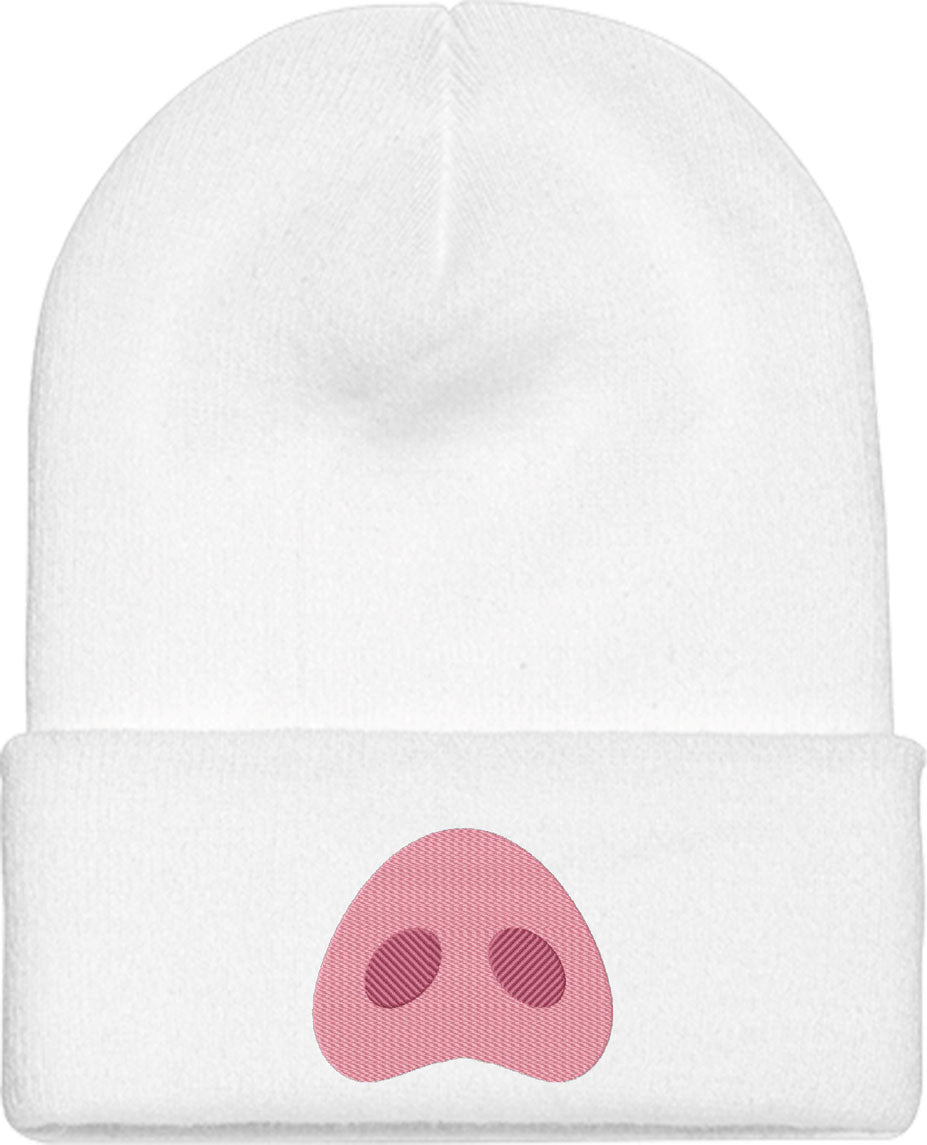 Cute Pig Nose Knit Beanie