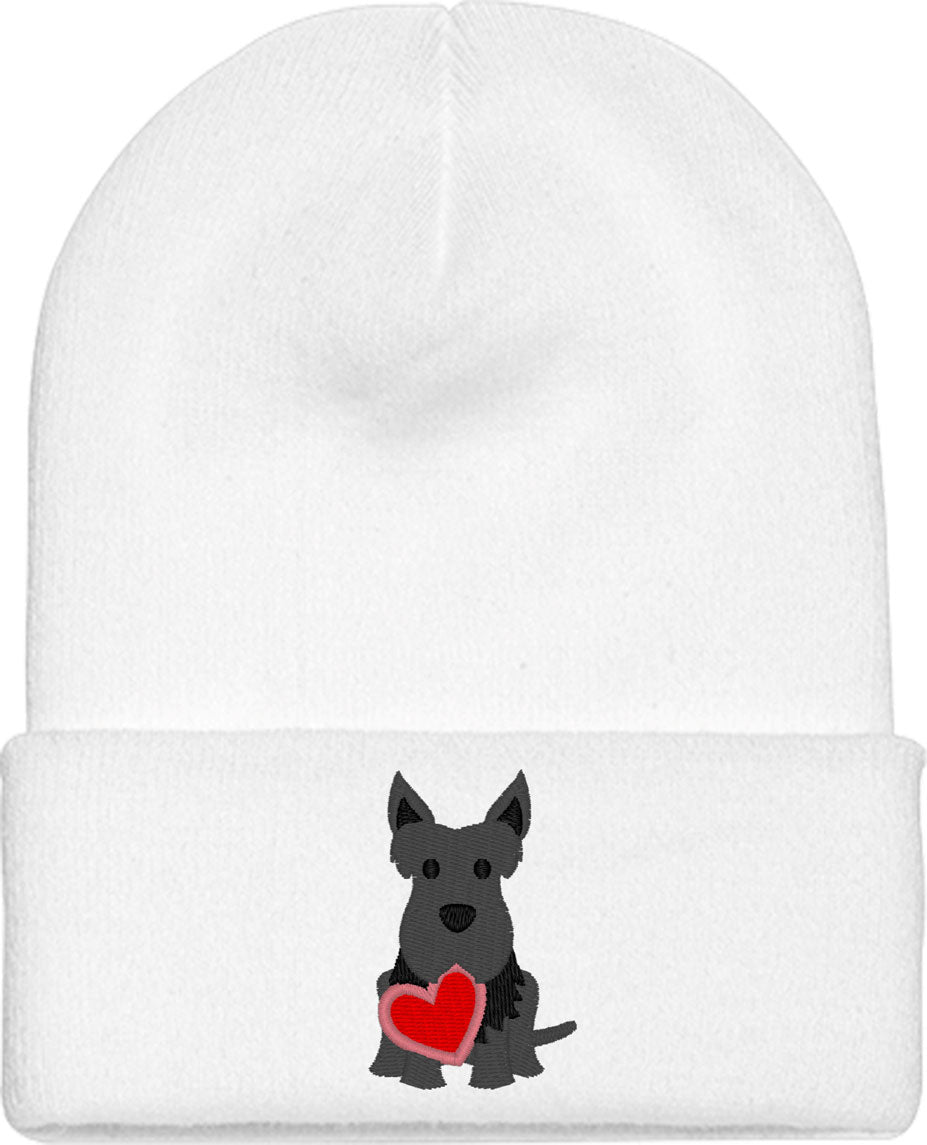 Scottie Puppy Dog Love Knit Beanie