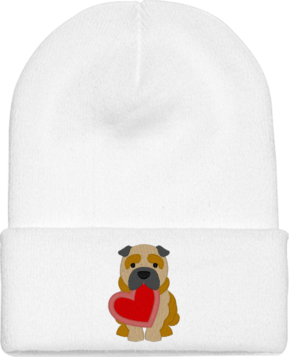 Shar Pei Puppy Dog Love Knit Beanie