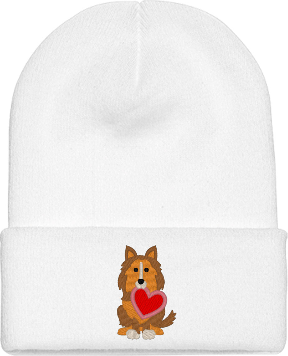 Sheltie Puppy Dog Love Knit Beanie