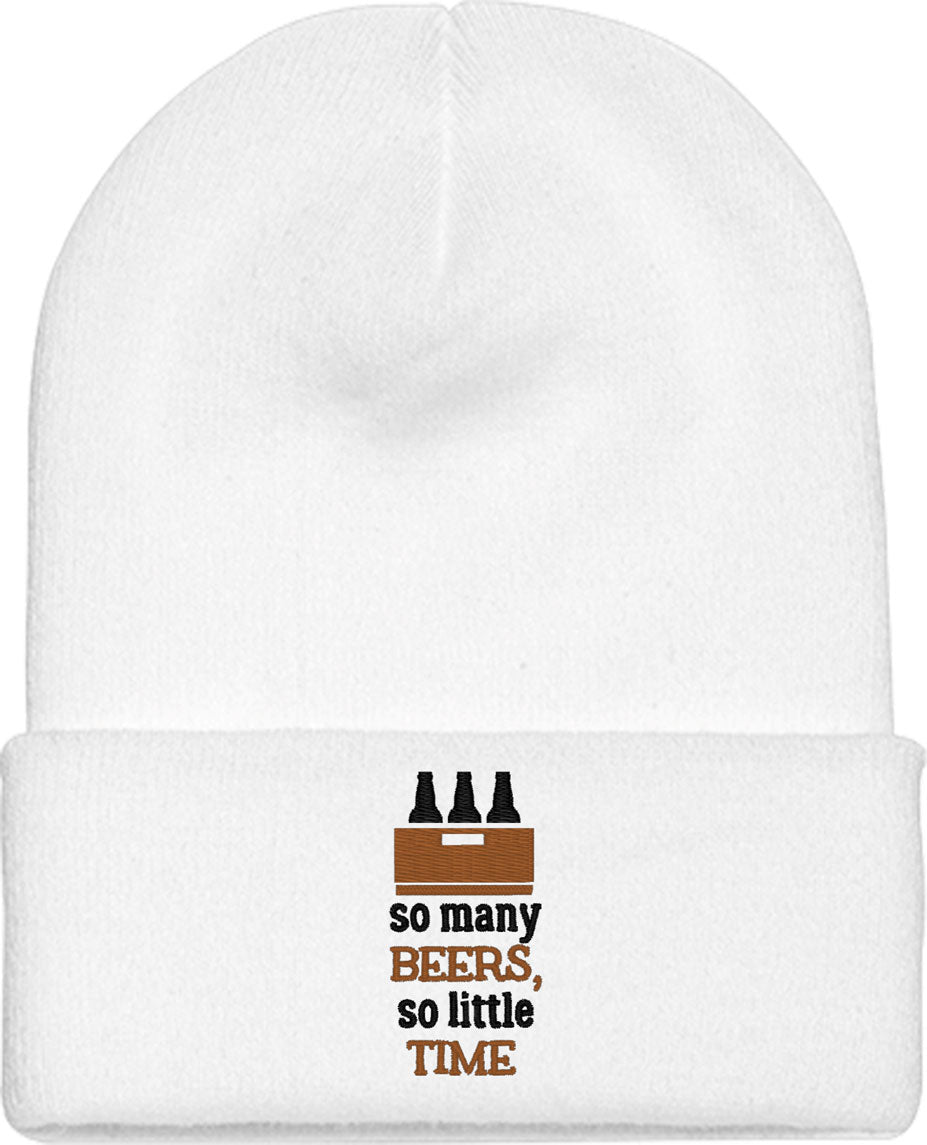 So Many Beers So Little Time Knit Beanie