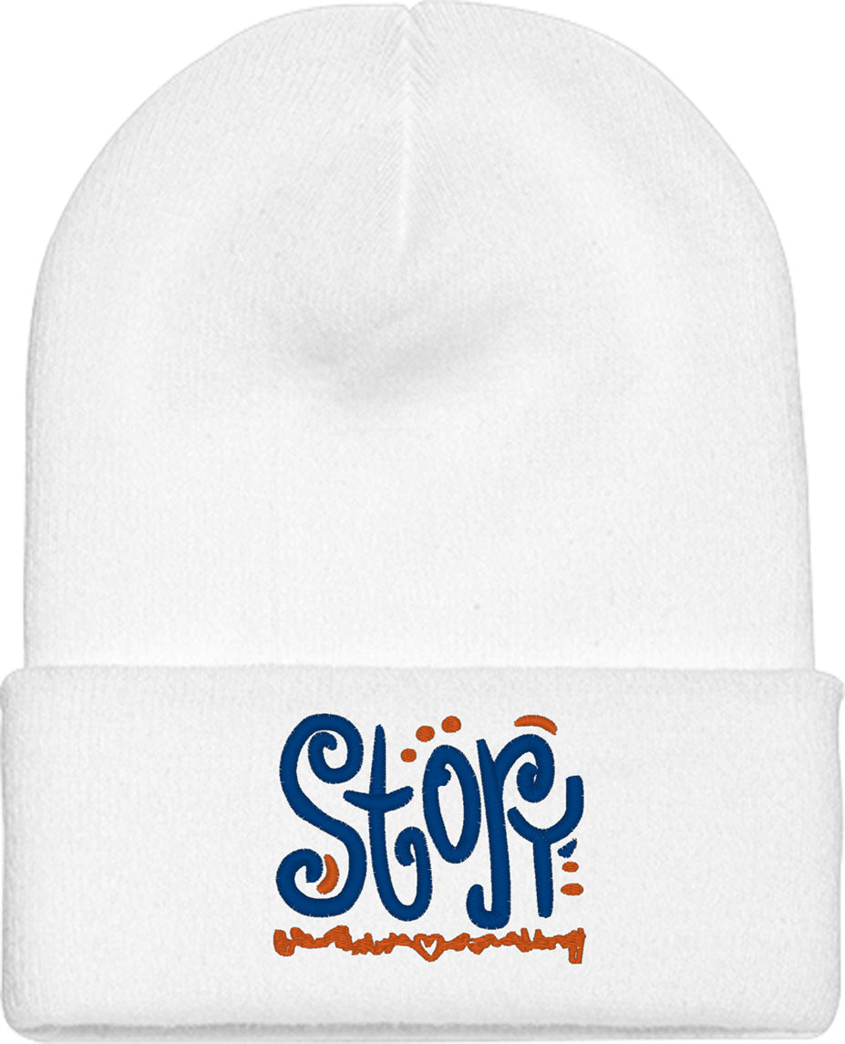 Story Typography Knit Beanie