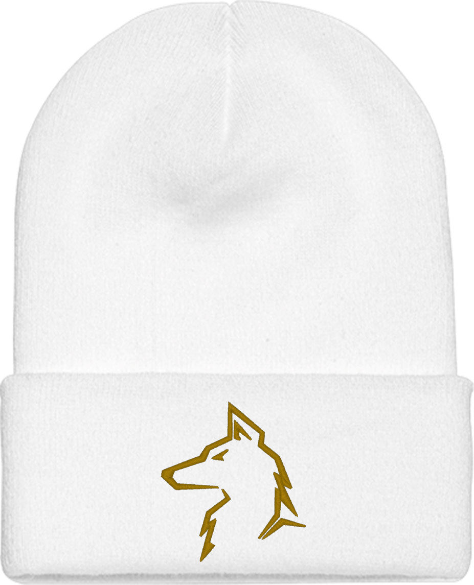 Wolf Silhouette Knit Beanie