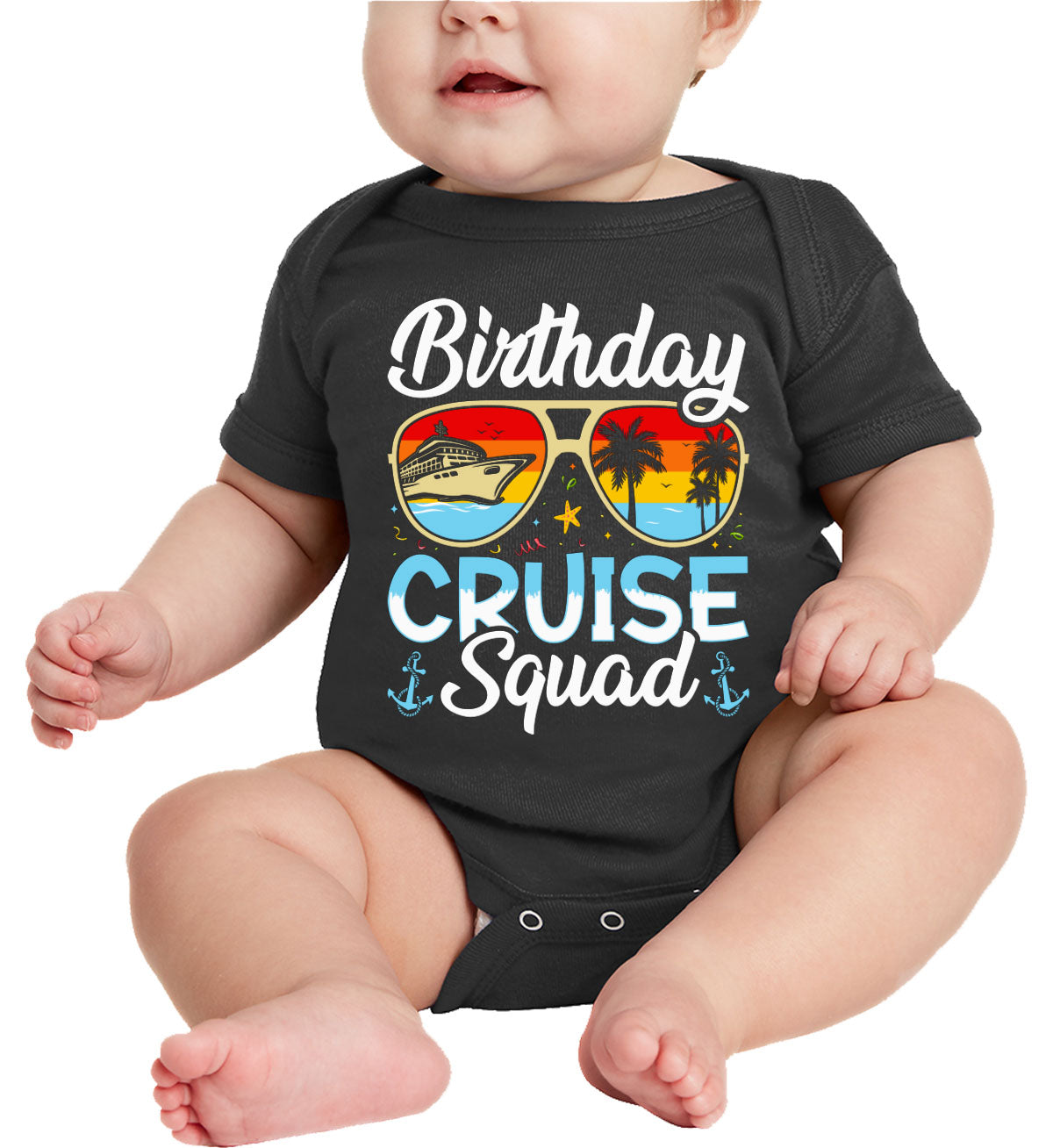 Birthday Cruise Squad Baby Onesie