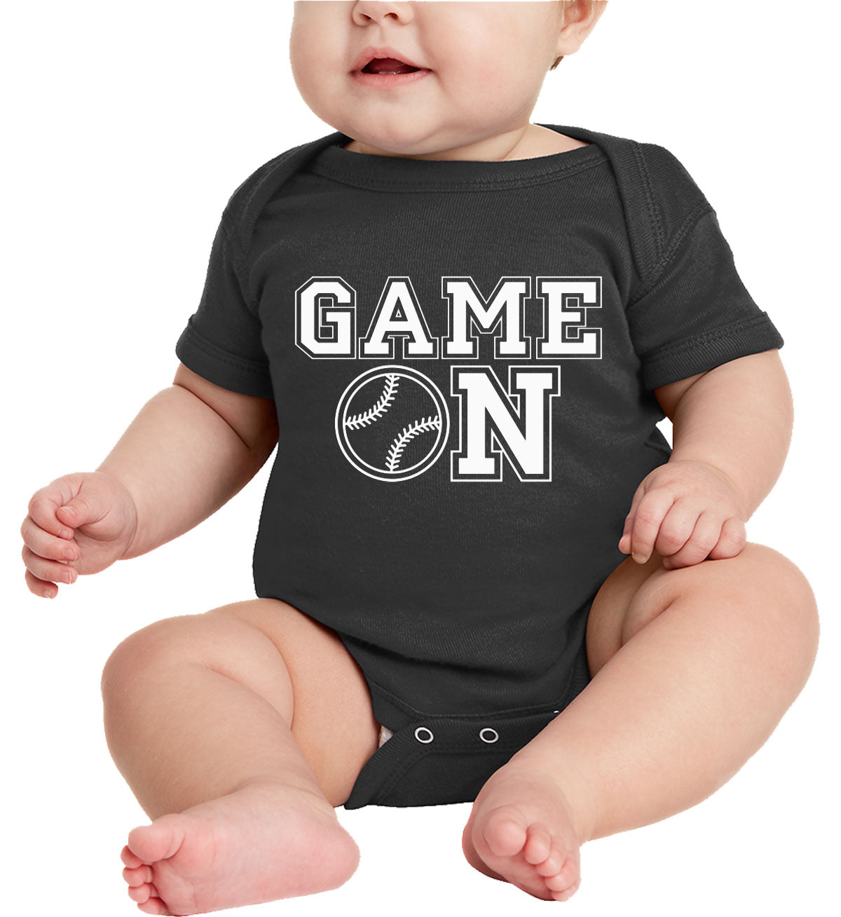 Baseball Game On Baby Onesie