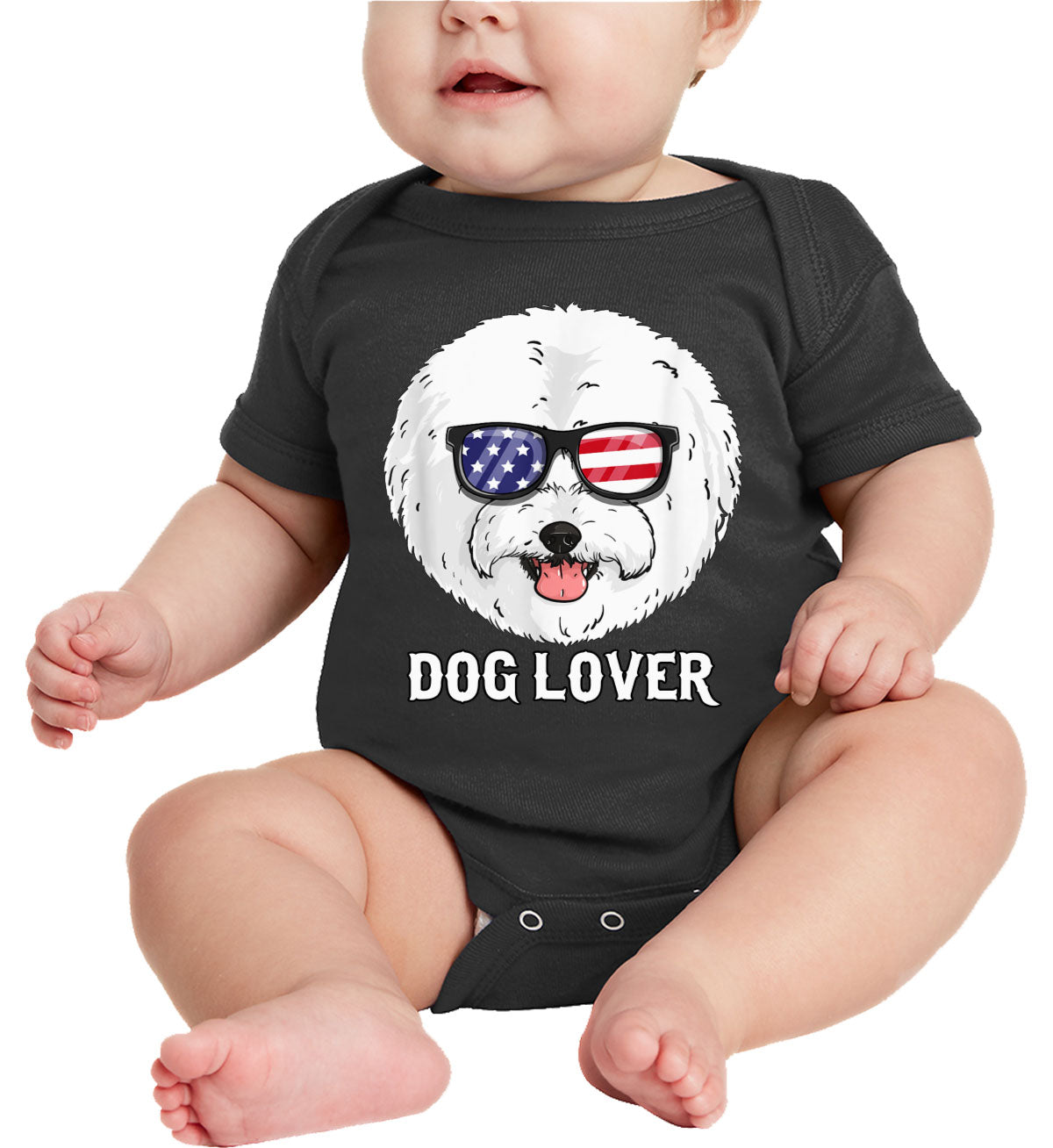 Bichon Frise Dog Lover Baby Onesie