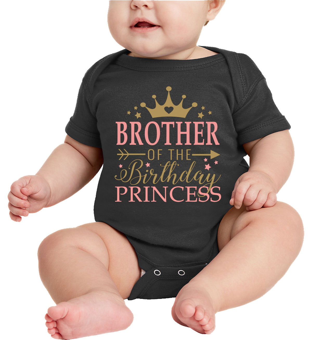 Brother Of The Birthday Princess Baby Onesie