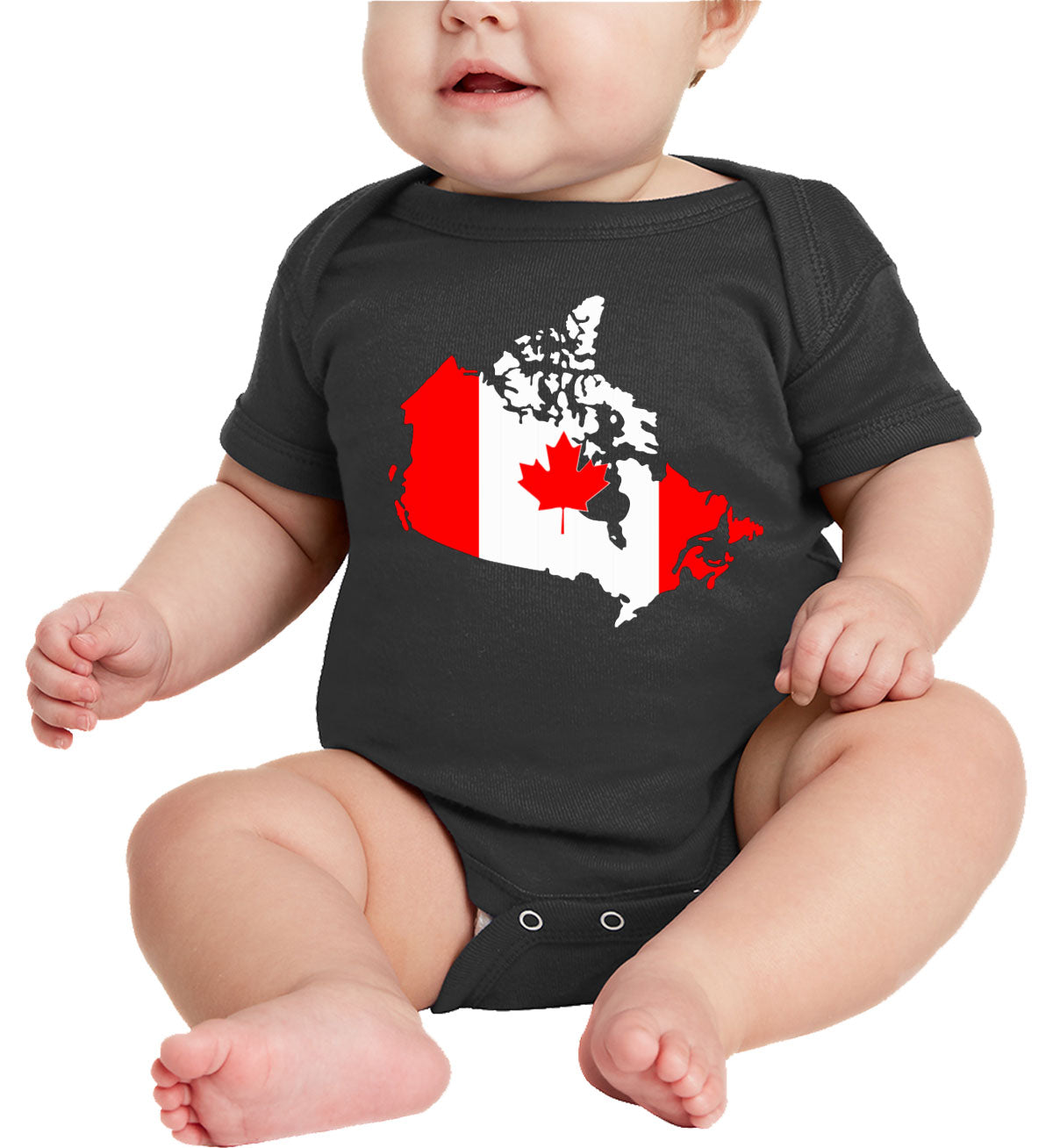 Canada Map Canada Flag Baby Onesie