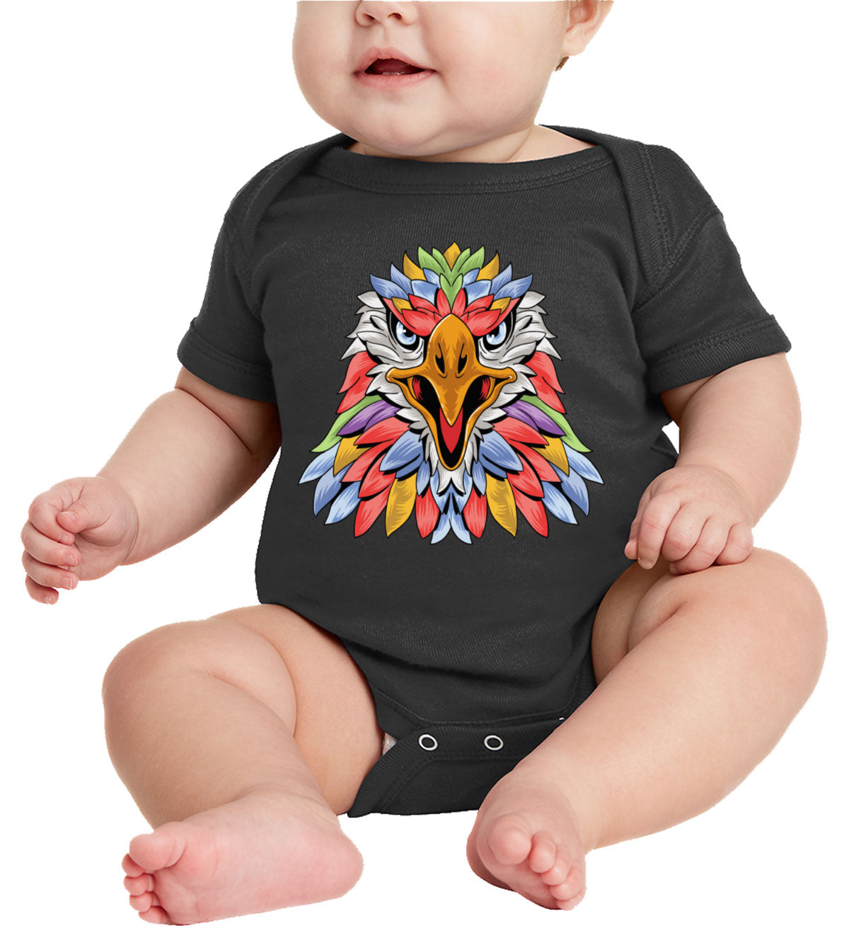 Colorful Eagle Baby Onesie