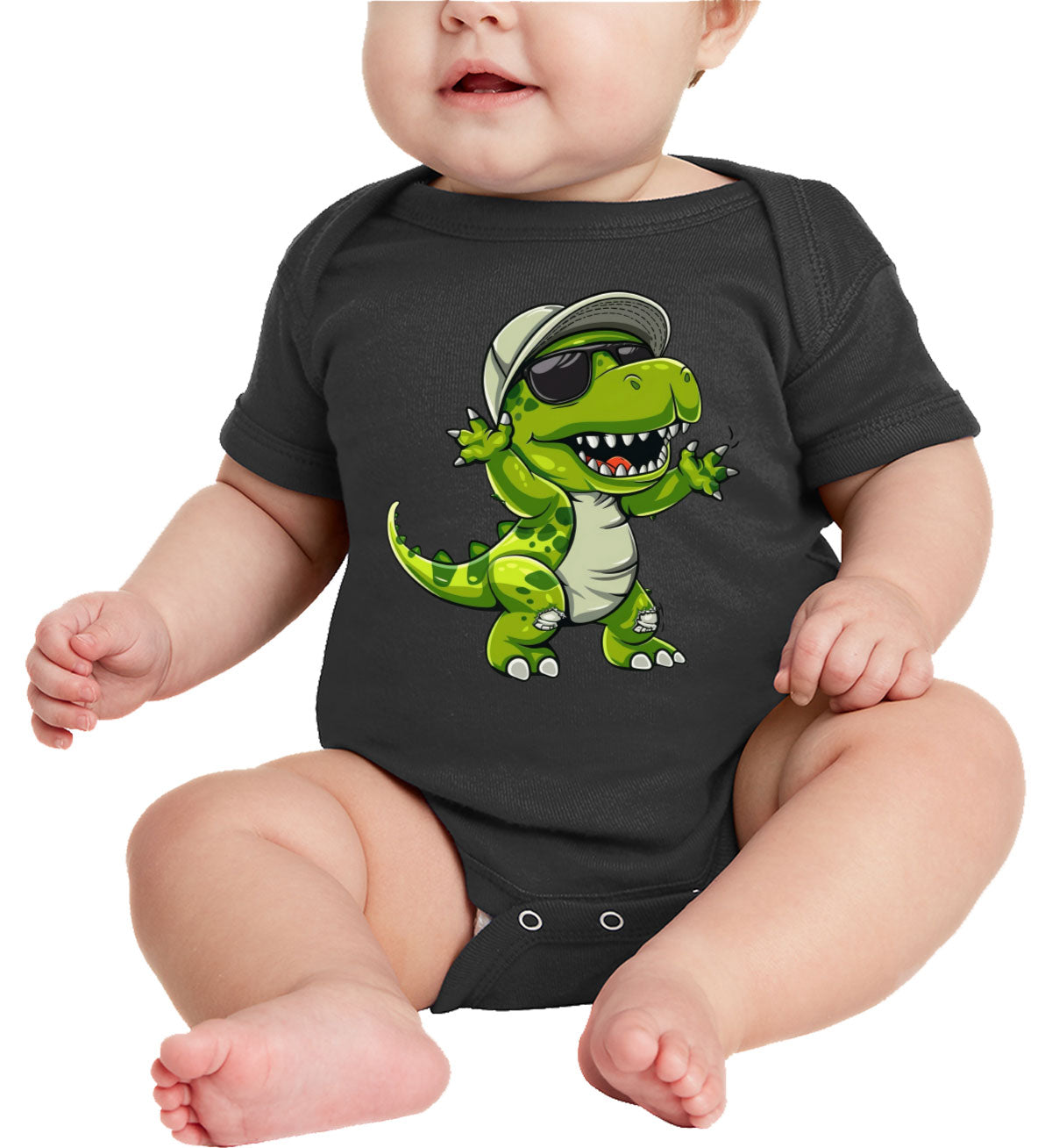 Dabbing Dinosaur Baby Onesie