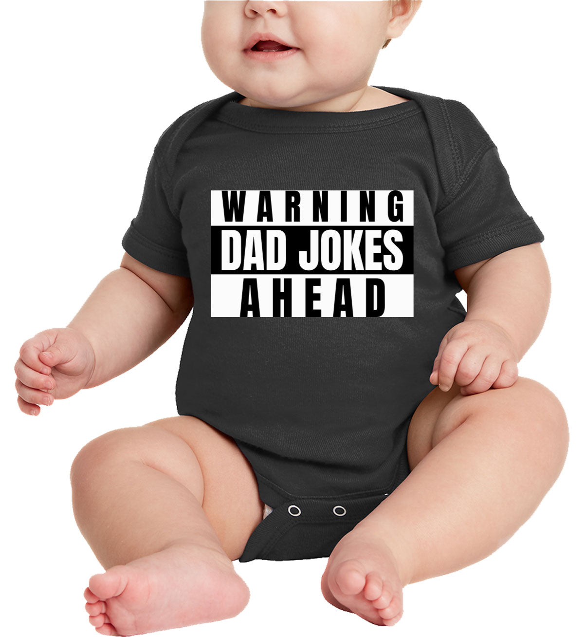 Warning Dad Jokes Ahead Baby Onesie