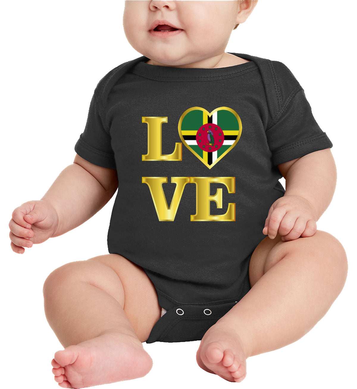 Dominica Love Baby Onesie