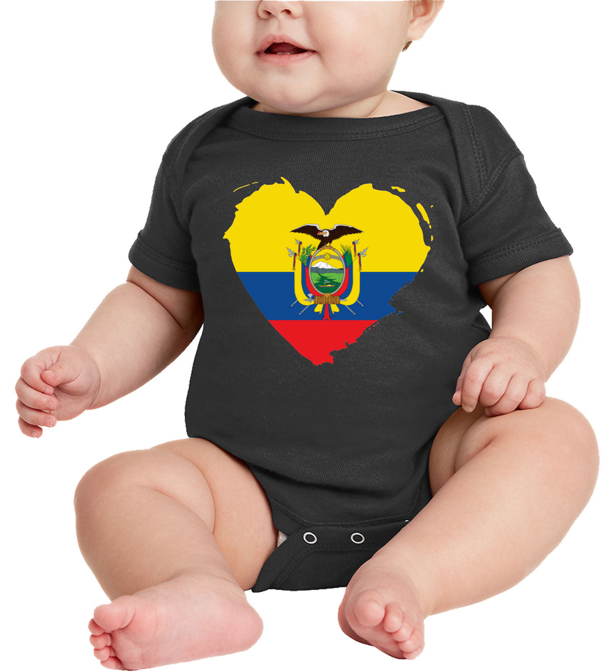 Ecuador Flag Baby Onesie