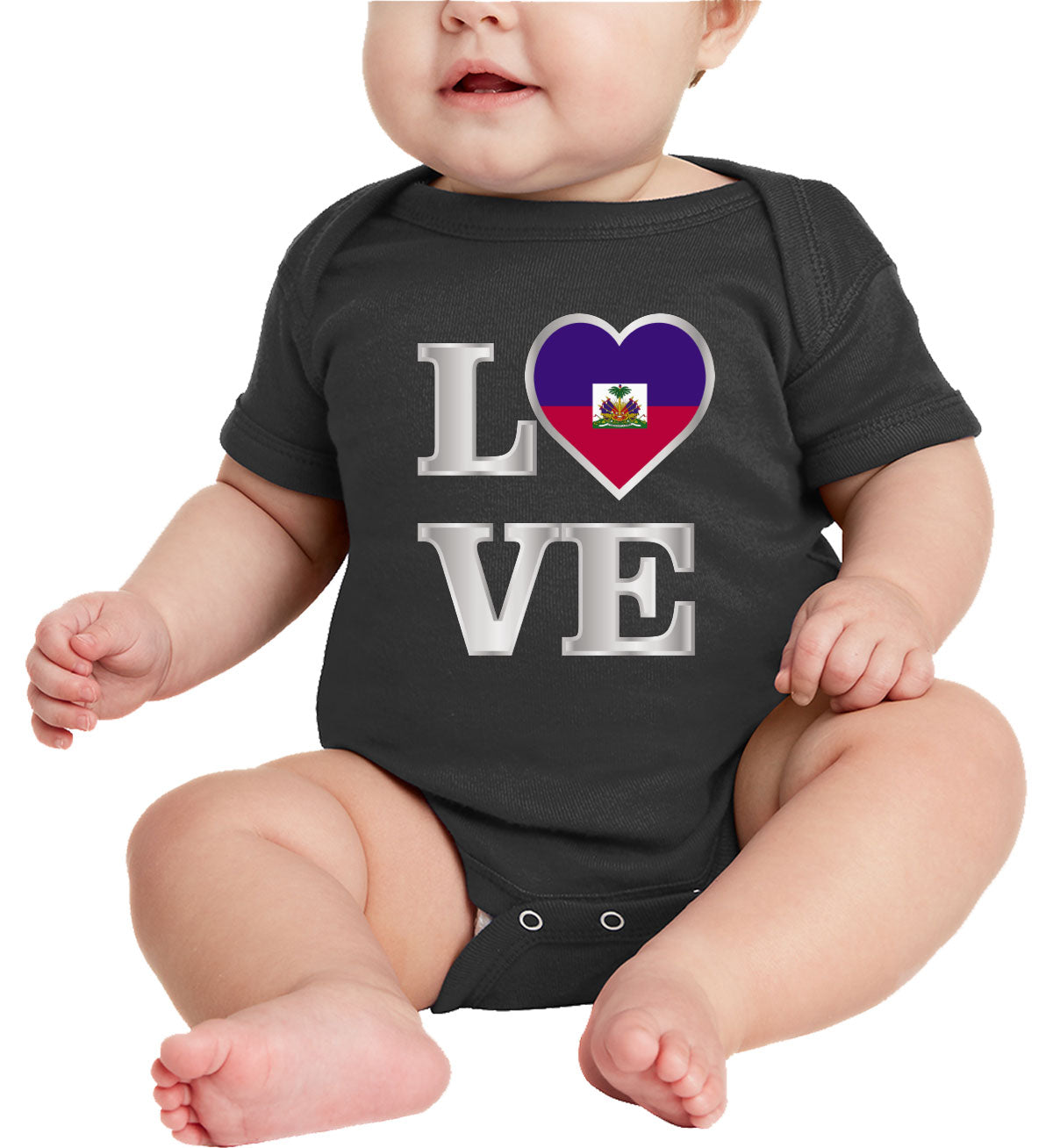 Haiti Love Baby Onesie