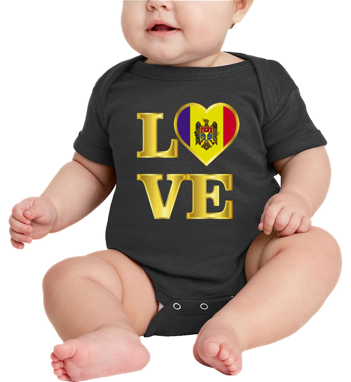 Moldova Love Baby Onesie
