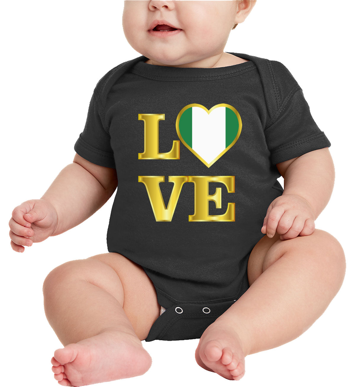 Nigeria Love Baby Onesie