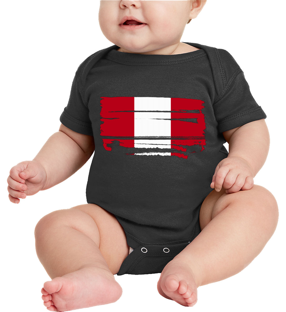 Peru Flag Baby Onesie