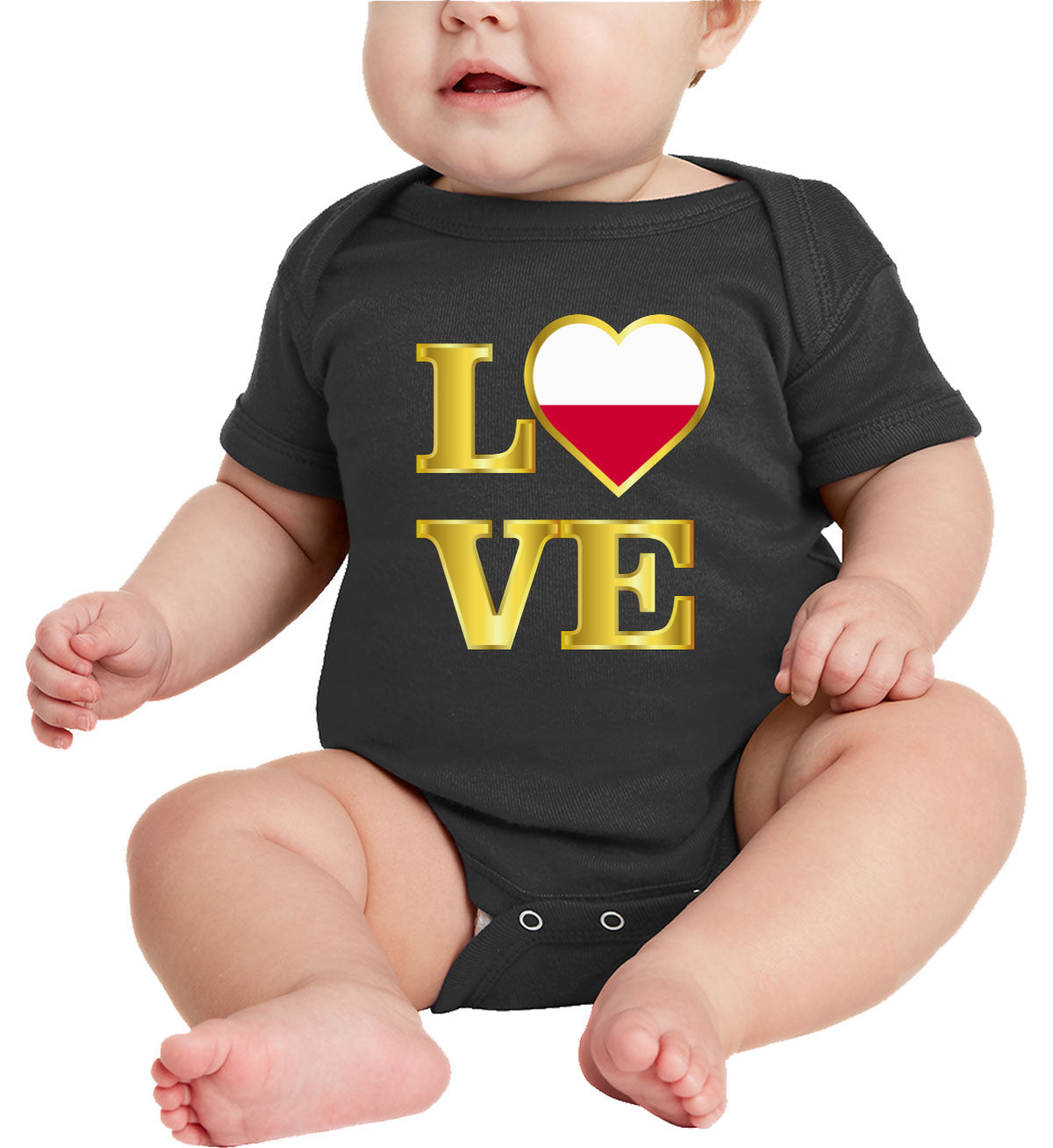 Poland Love Baby Onesie