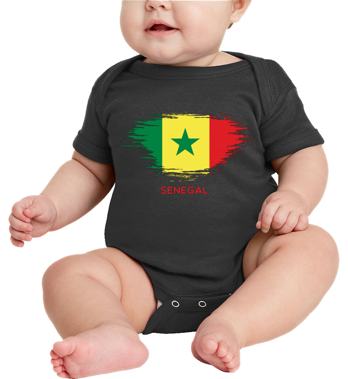 Senegal Flag Baby Onesie