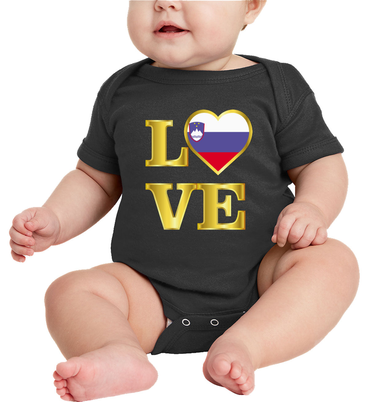 Slovenia Love Baby Onesie