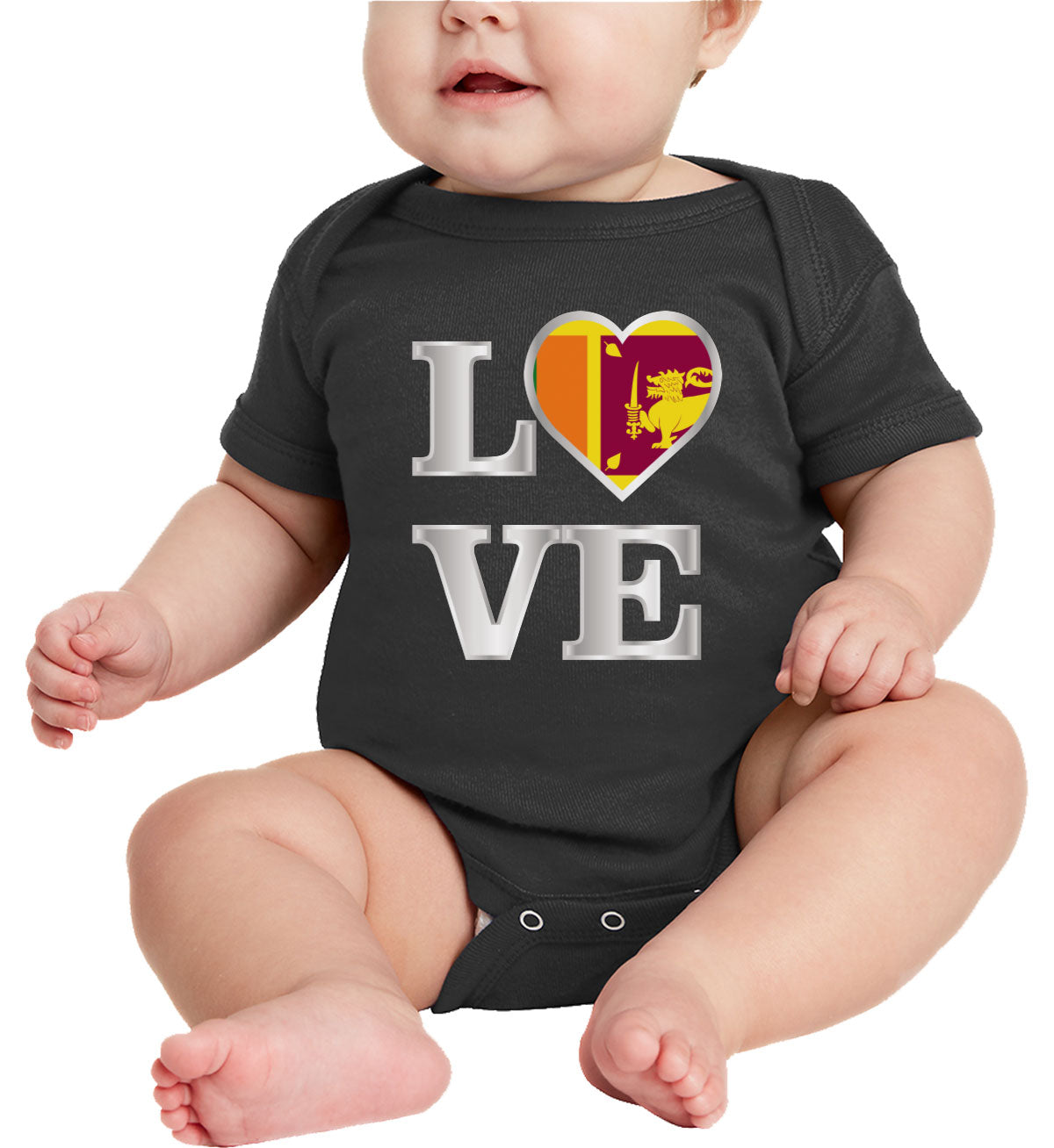 Sri Lanka Love Baby Onesie