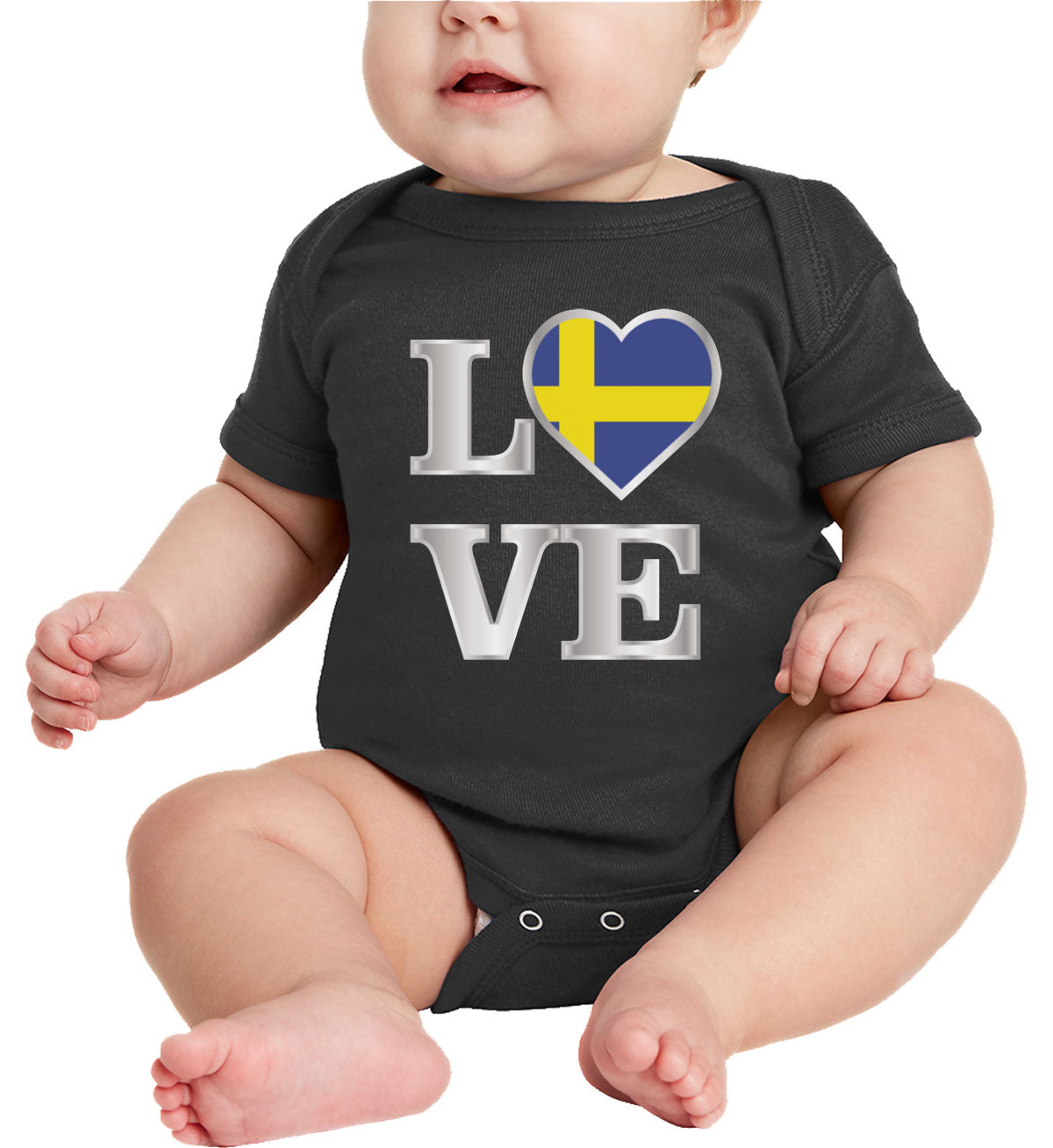 Sweden Love Baby Onesie