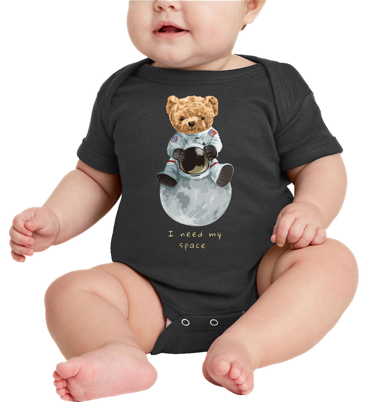 Teddy Bear Astronaut Baby Onesie