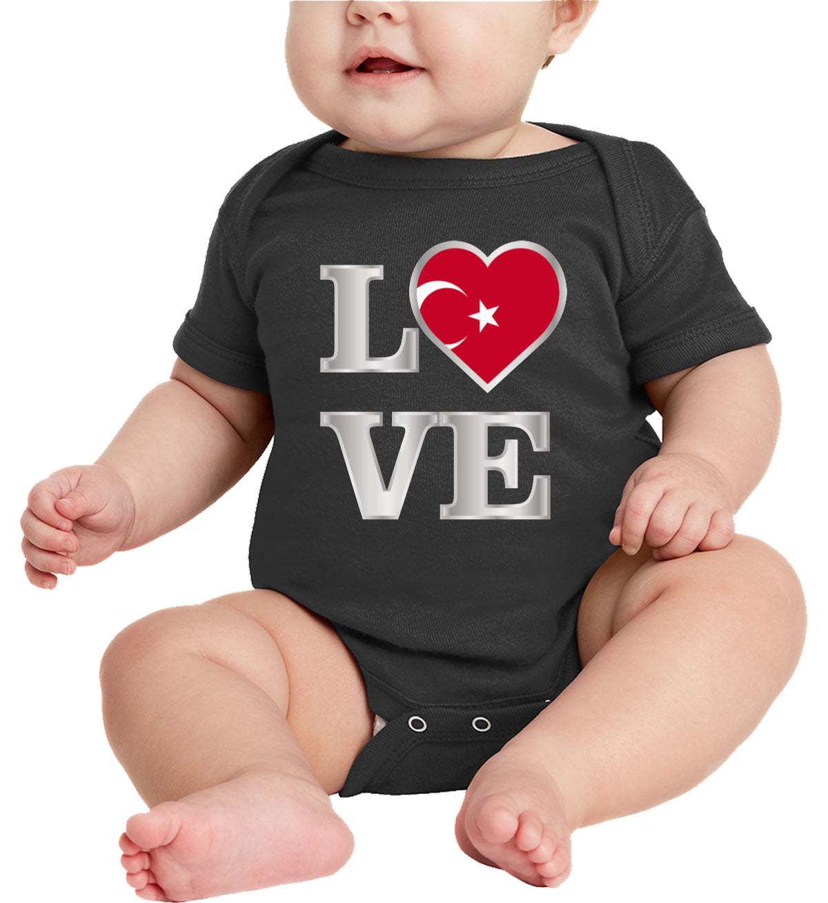 Turkiye Love Baby Onesie