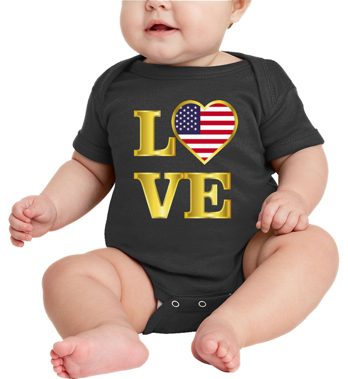 USA Love Baby Onesie