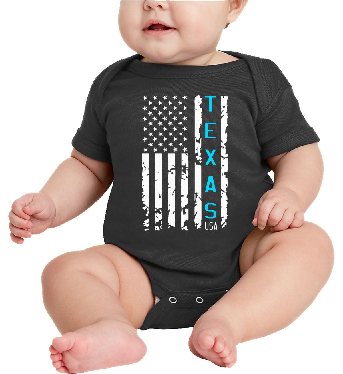 Texas American Flag Baby Onesie