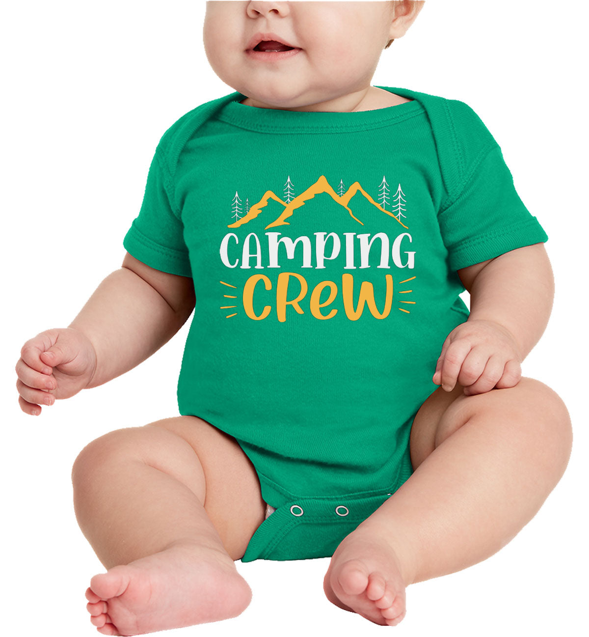 Camping Crew Baby Onesie