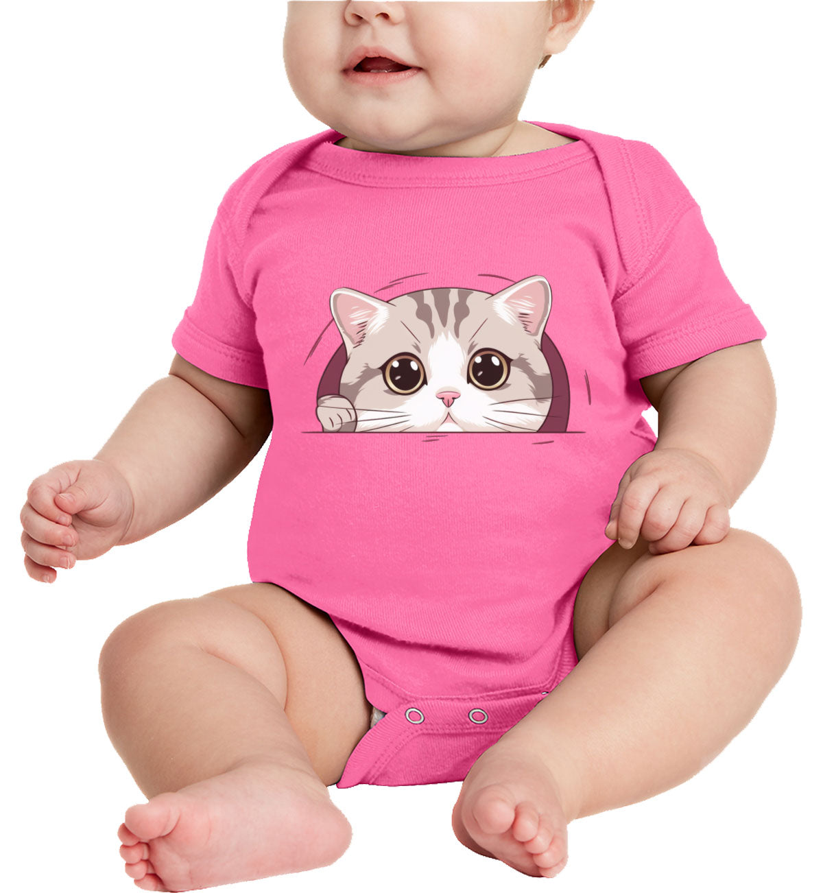 Cute American Cat Baby Onesie