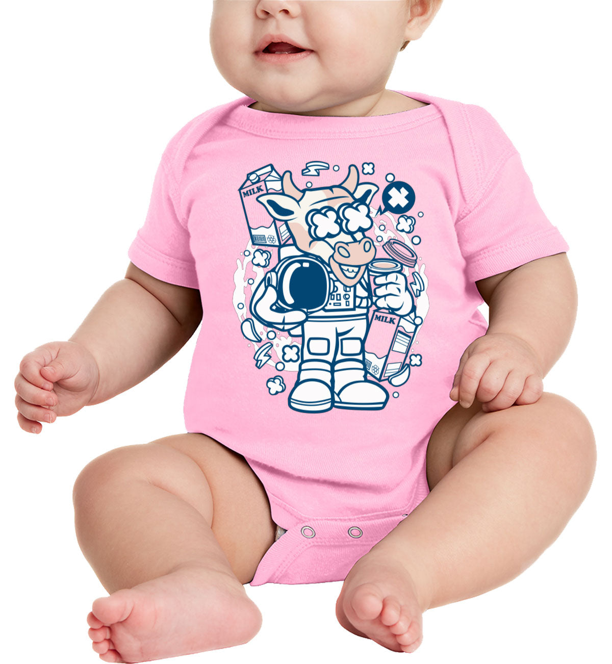 Astronaut Cow Baby Onesie