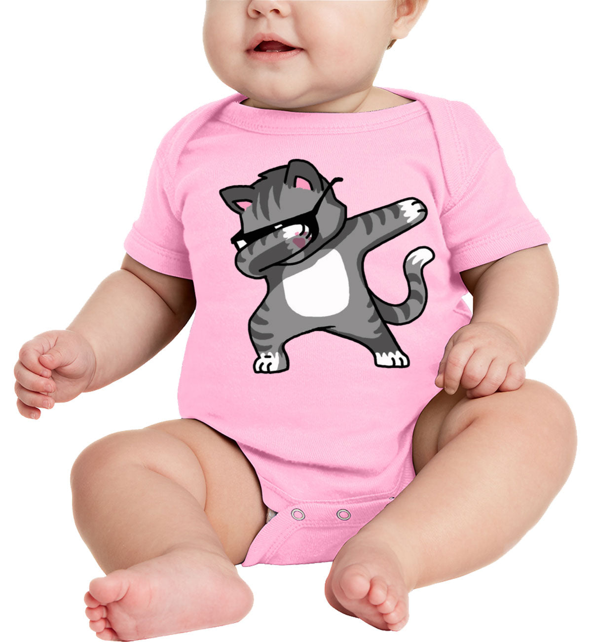 Dabbing Cat Baby Onesie